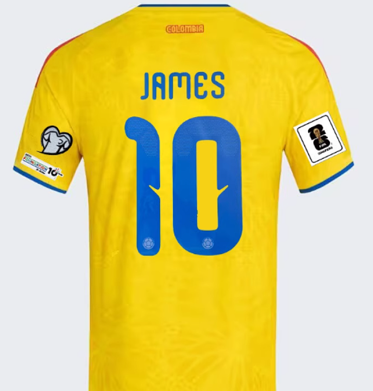 2026 Colombia Home Fans Version Long Jersey · 2