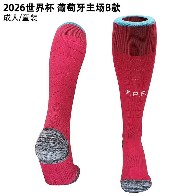 2026 Portugal Home Adult/kids Socks /