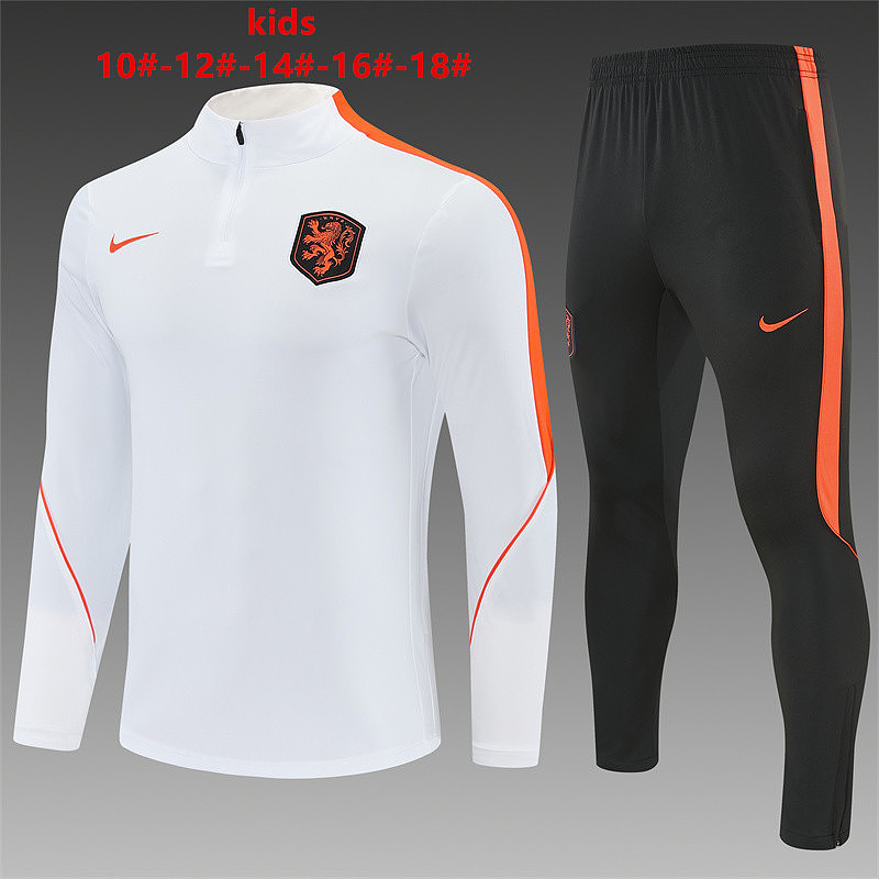 2026 Netherlands Kids Long Sleeve Tracksuit #10-#18 · 3