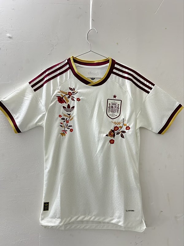 2026 Spain Away Fans Embroidery Patterns Jersey · 6