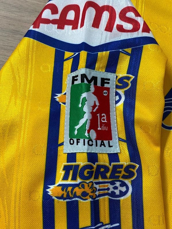 1997-98 Tigres Uanl Home Retro Long Sleeve Jersey · 6