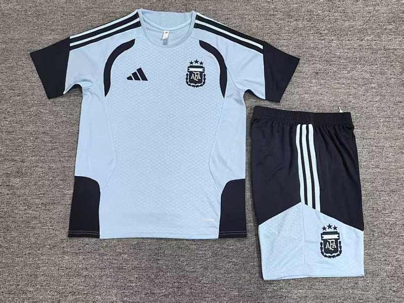 2026 Argentina Kids Short Sleeve Tracksuit 16#-28# · 3
