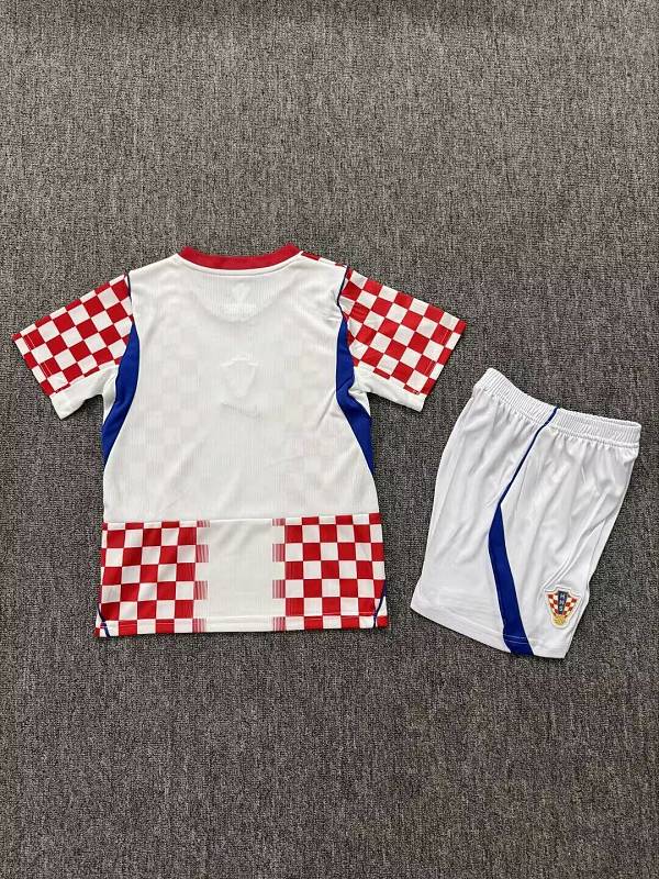 2026 Croatia Home Kids Jersey+shorts Kit 16#-28# · 4