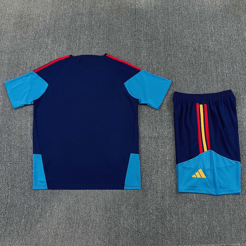 2026 Spain Kids Short Sleeve Tracksuit Kit 20#-28# · 3