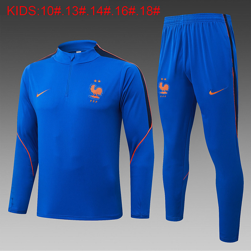 2026 France Kids Long Sleeve Tracksuit 10#-18# · 5