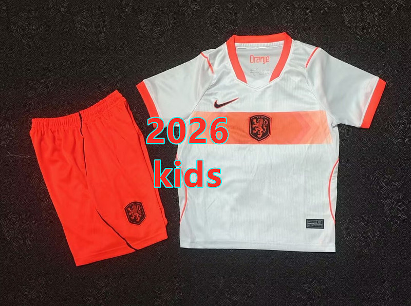 2026 Netherlands Away Kids 32 Teams Kit 16#-28# 32 · 2