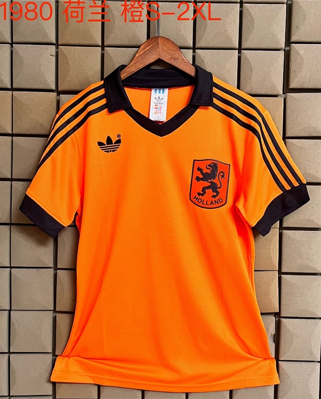 1980 Netherlands Home Retro Jersey · 3