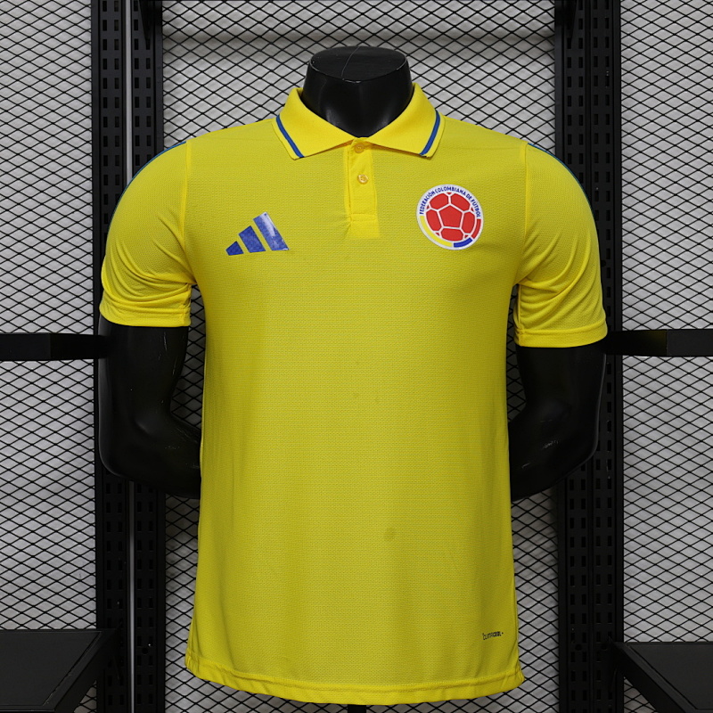 2026 Colombia Retro Player Version Jersey Polo · 3