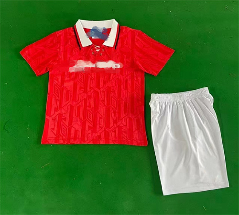 Manchester United Home Retro Kids Kit 16#-28# · 3