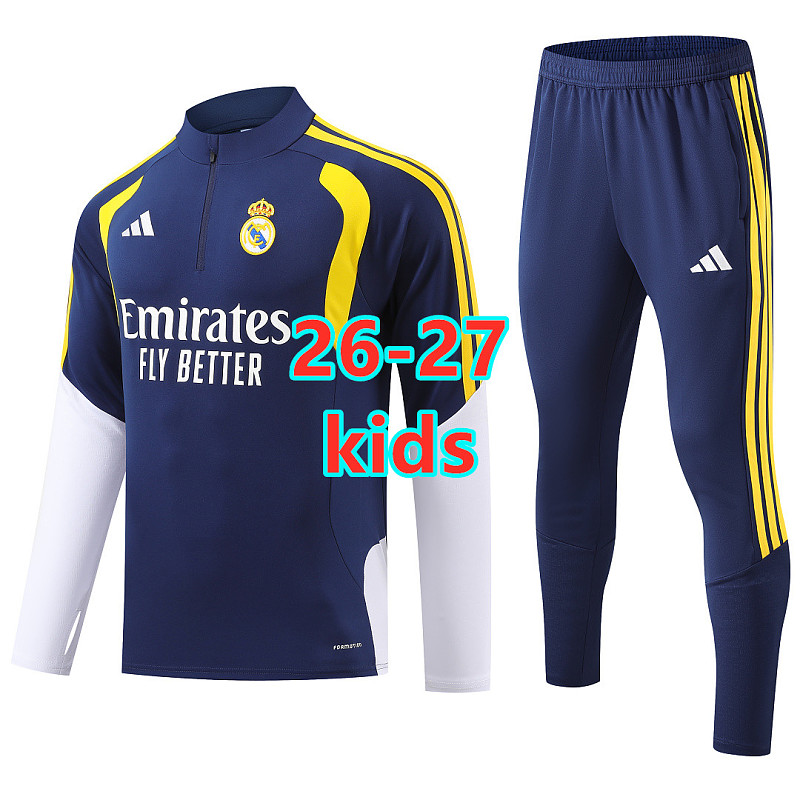 Real Madrid Kids Long Sleeve Tracksuit 10#-18#