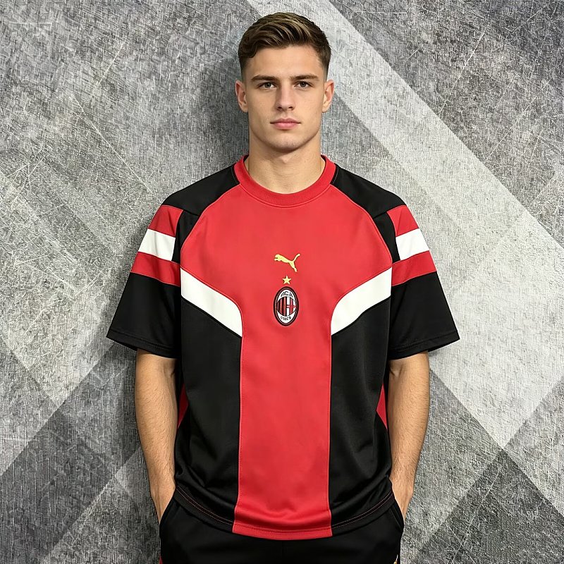 Ac Milan Extra Thick Short Sleeve Hoodie Ac · 2