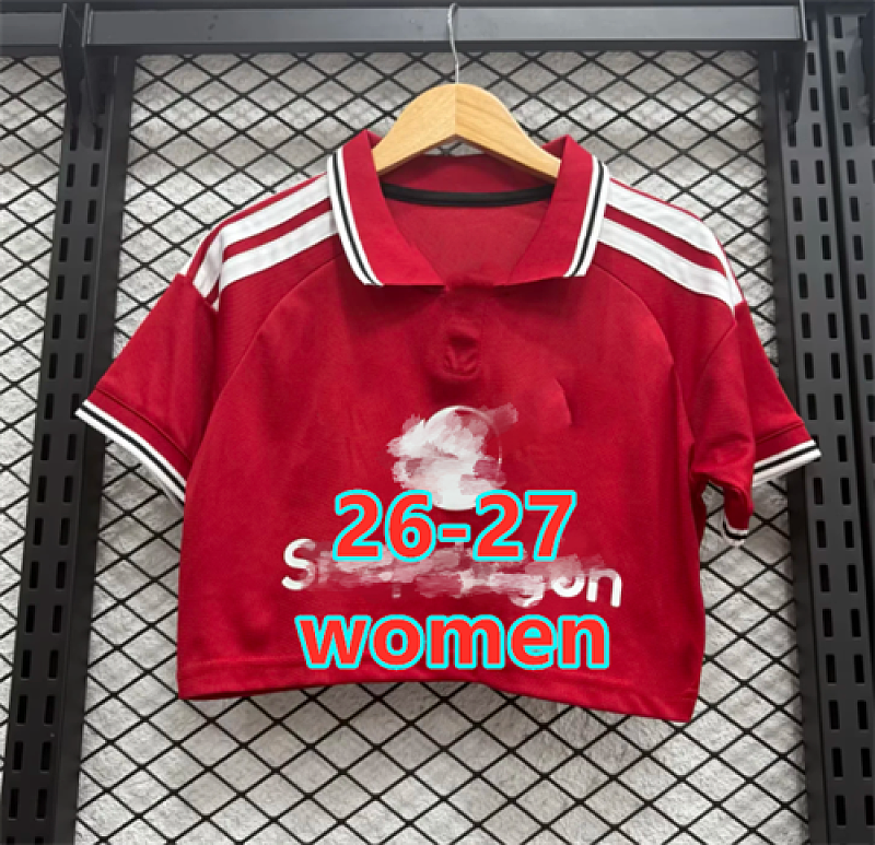 Manchester United Home Women Short Jersey · 2
