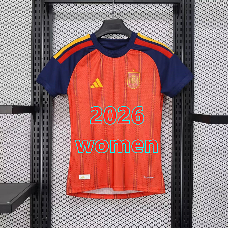 2026 Spain Home Women Player 4 Teams Jersey 4