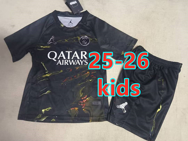 Paris Psg 5th Kids Jersey+shorts Kit 16#-28# 2