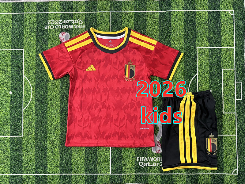 2026 Belgium Home Kids 32 Teams Kit 16#-28# 32 · 3