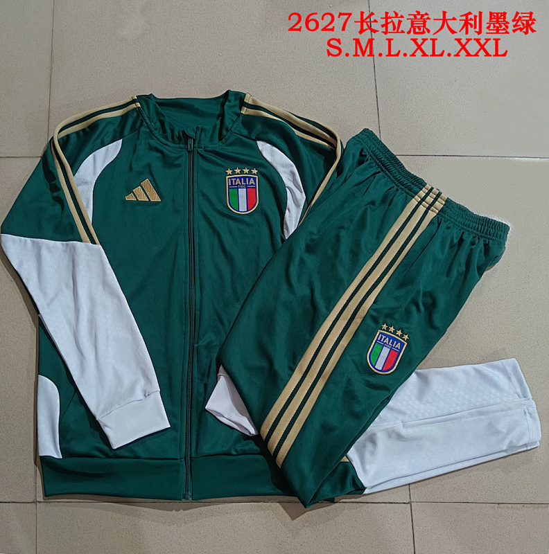 2026 Italy Long Zipper Jacket+pants Kit · 3