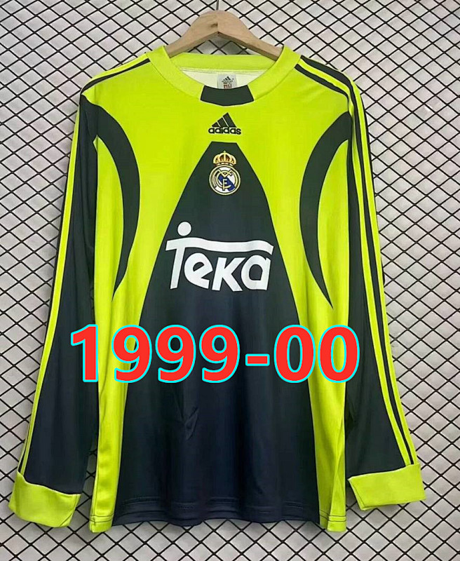 1999-00 Real Madrid Goalkeeper Retro Fans Version Jersey