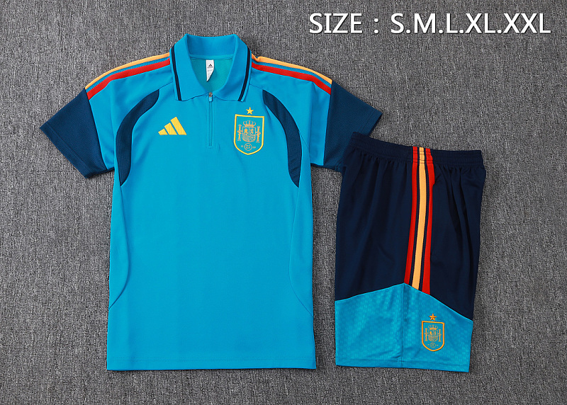 2026 Spain Polo Short Sleeve Tracksuit Polo · 3