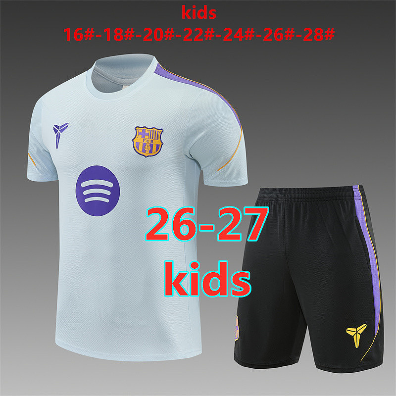 Barcelona Kids Short Sleeve Tracksuit 16#-28#