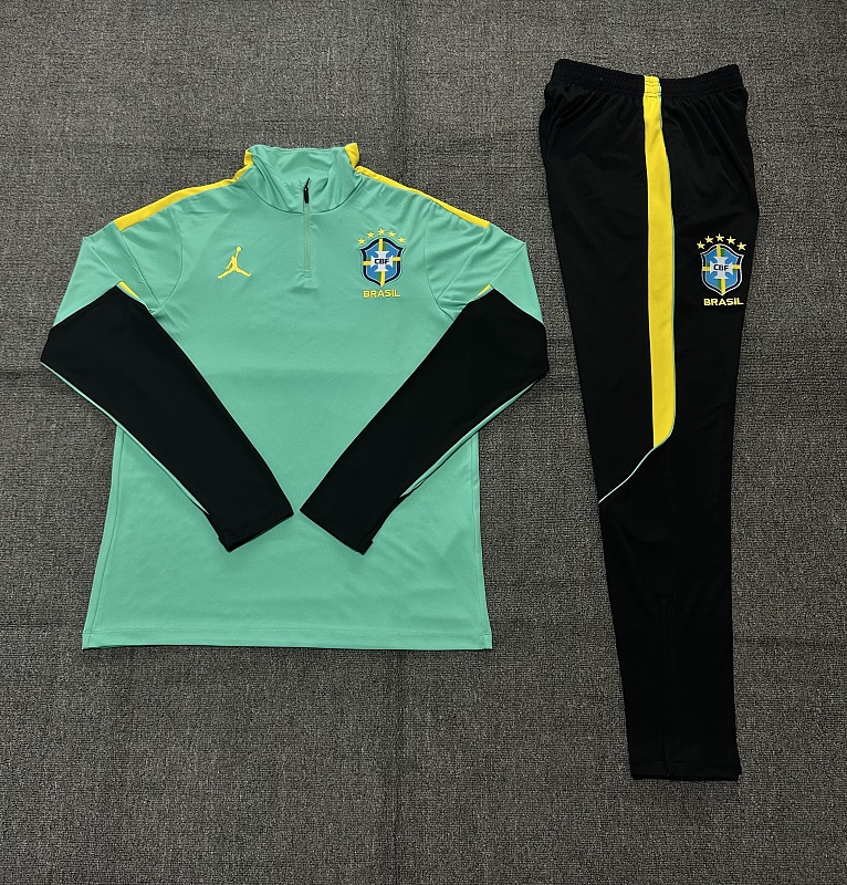 2026 Brazil Kids Long Sleeve Tracksuit #10-#18 · 5