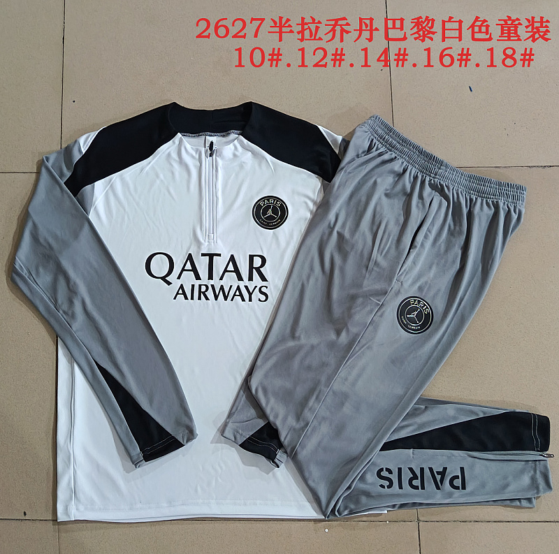 Paris Psg Kids Long Sleeve Tracksuit #10-#18 · 3