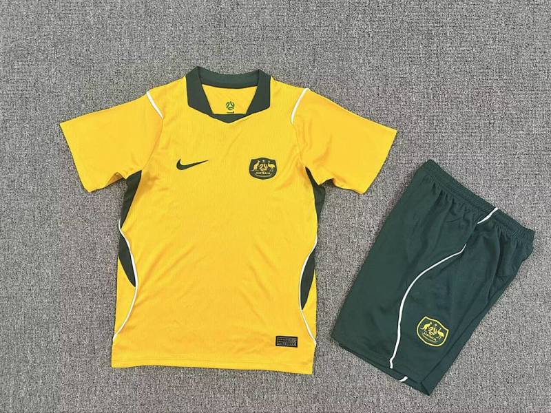 2026 Australia Home Kids Jersey+shorts Kit 16#-28# · 4