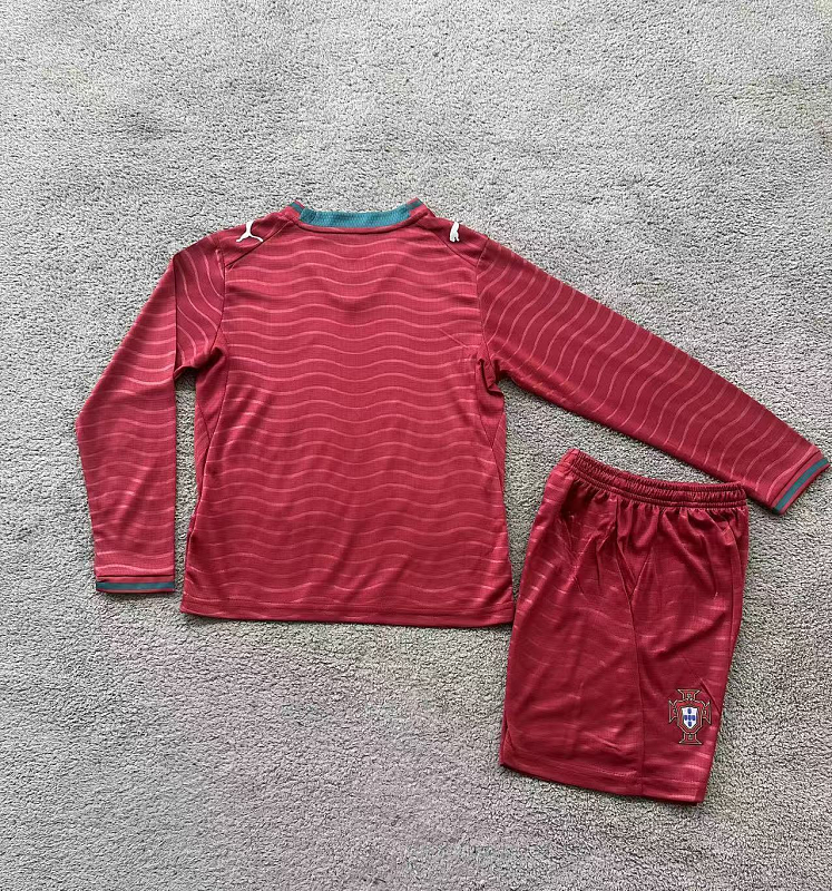 2026 Portugal Home Kids Long 32 Teams Kit 16#-28# 16 · 2