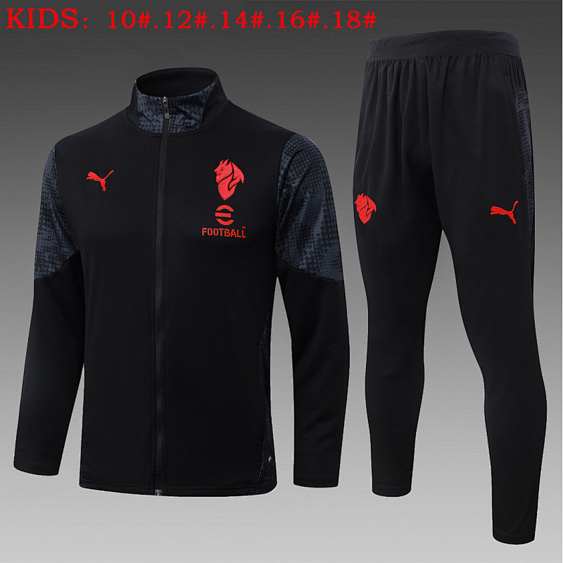 Ac Milan Kids Long Zipper Jacket 10#-18# Ac 4