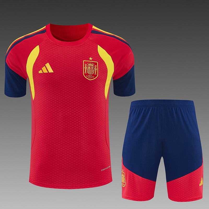 2026 Spain Kids Short Sleeve Tracksuit Kit 20#-28# · 6