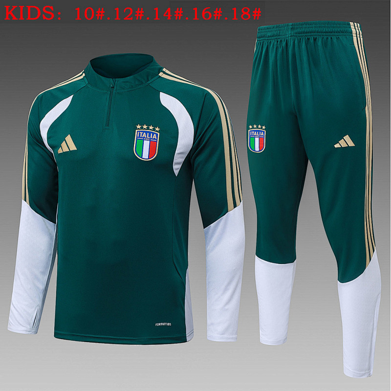 2026 Italy Kids Long Sleeve Tracksuit 10#-18# · 3