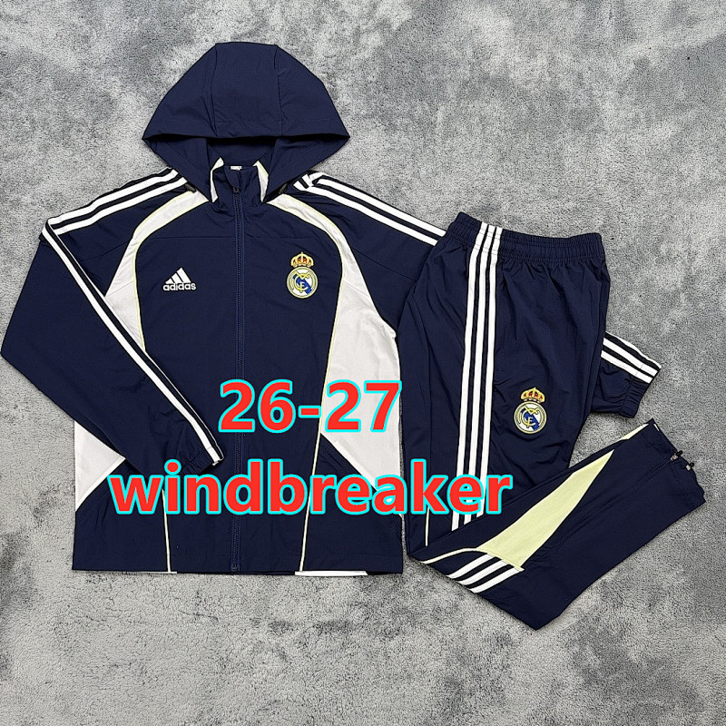 Real Madrid Retro Windbreaker Kit