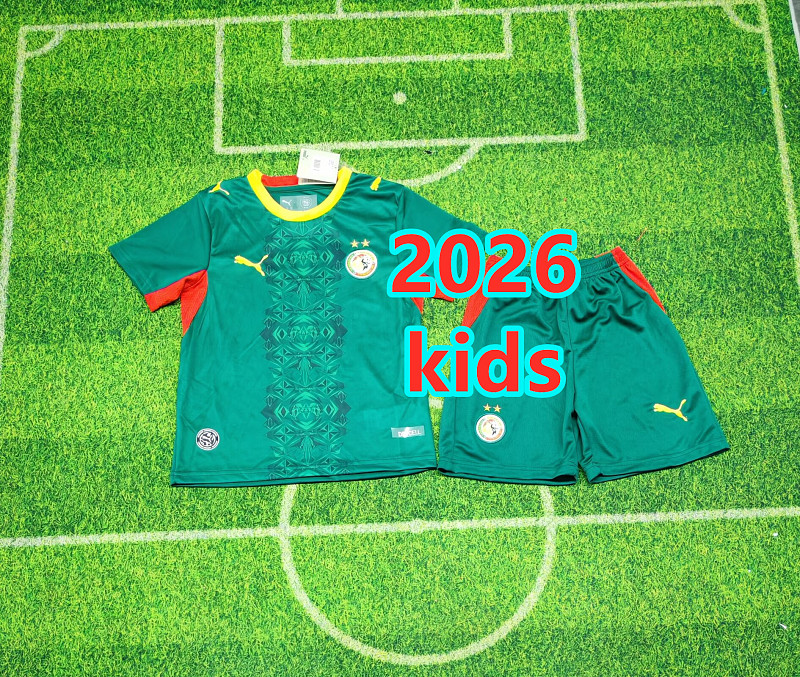 2026 Senegal Away Kids Jersey+shorts Kit 16#-28# · 2