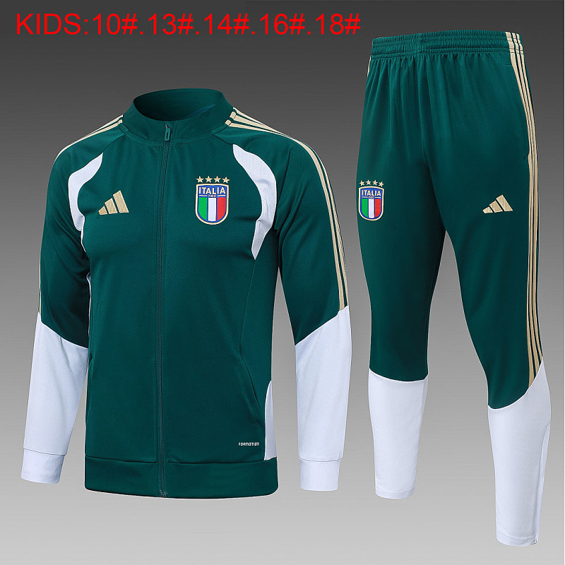 2026 Italy Kids Long Sleeve Jacket #10-#18 · 5
