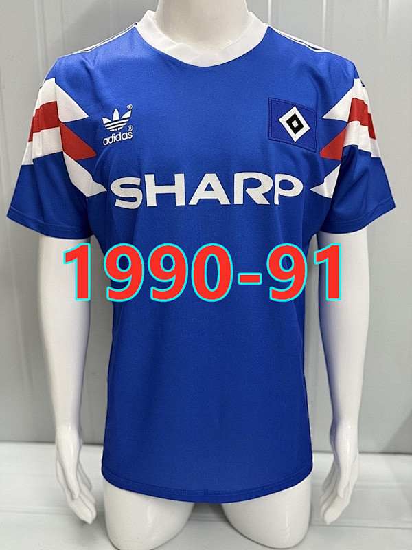 1990-91 Hamburger Sv Away Retro Jersey