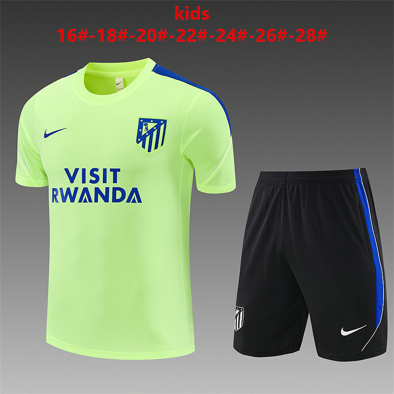 Atletico Madrid Kids Short Sleeve Tracksuit 16#-28# · 3