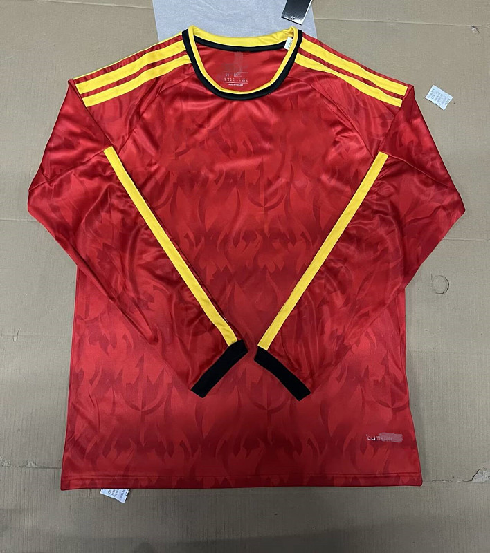 2026 Belgium Home Fans 32 Teams Long Jersey 32 · 2