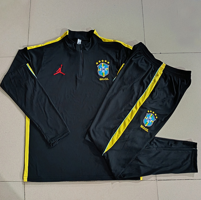 2026 Brazil Kids Long Sleeve Tracksuit 10-#18 · 4