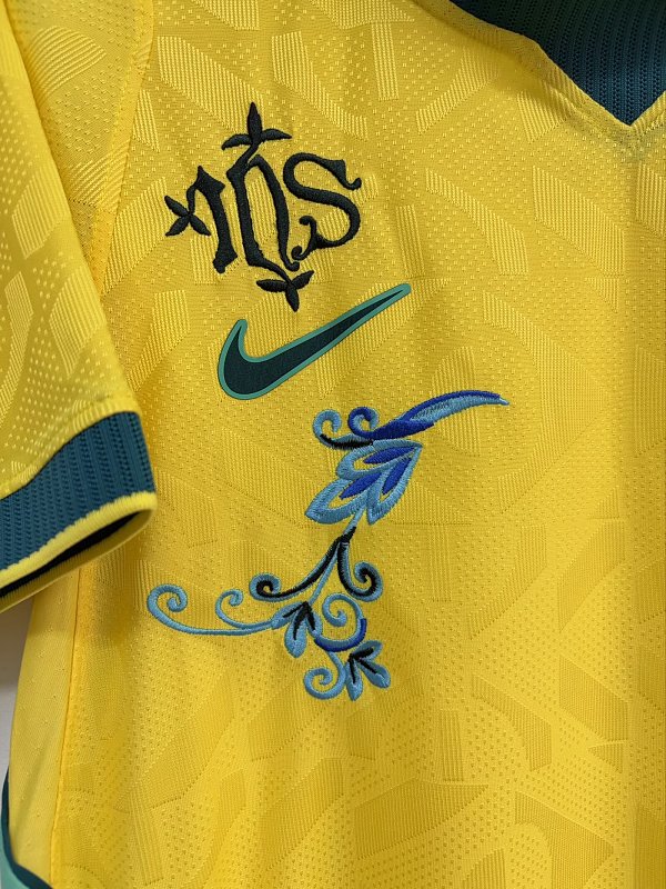 2026 Brazil Home Player Embroidery Patterns Jersey · 3