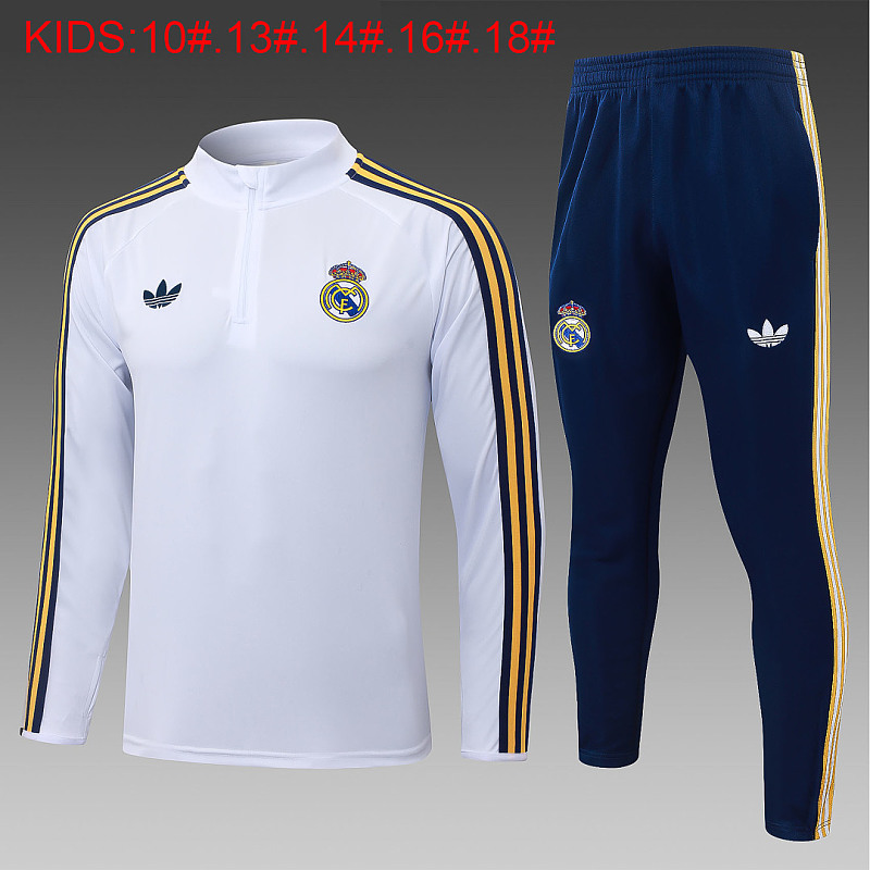 Real Madrid Kids Long Sleeve Tracksuit 10#-18# # 5