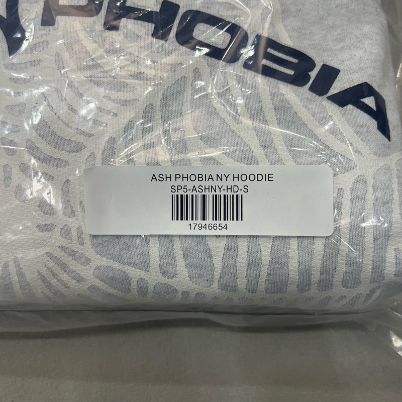 Arach Ny Phobia Hoodie Ash Grey1:1 12