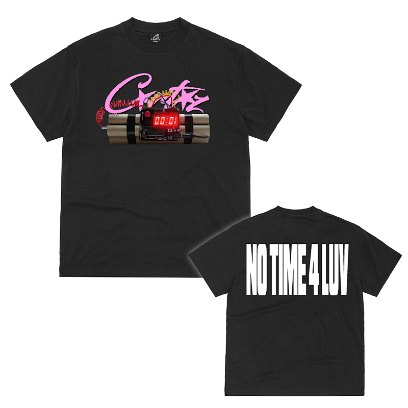 Corteiz No Time 4 Luv Tee Black 2