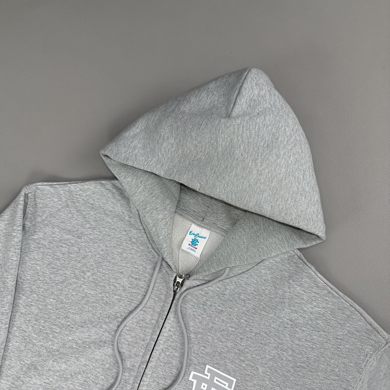 Ee Basic Zip Up Hoodie Fw24 Grey/White 11