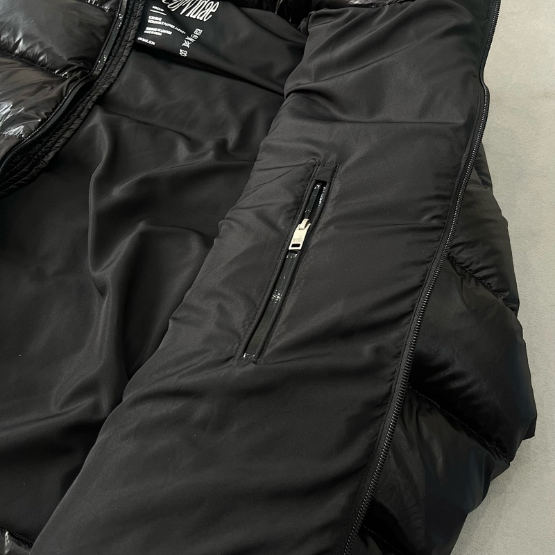 Corvidae Shiny Black V2 Puffer Jacket 12