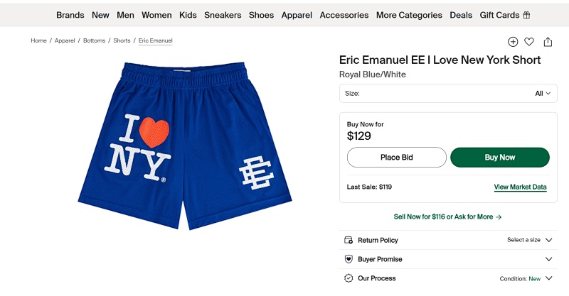 Eric Emanuel Ee I Love New York Short 3