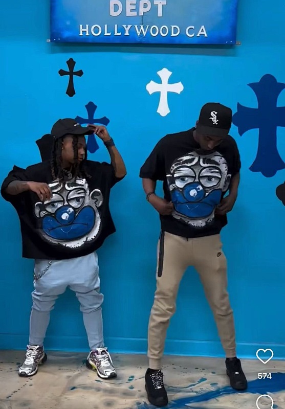 Billionaire Studios Bloo Clown Tee Black