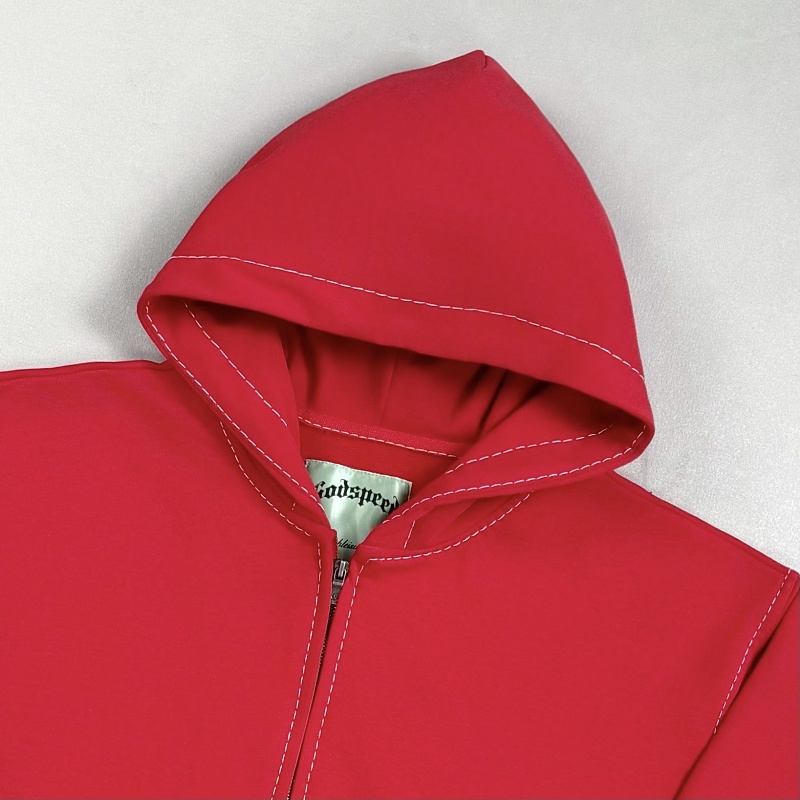 Red Godspeed Og Logo Stitched Sweatsuit 6