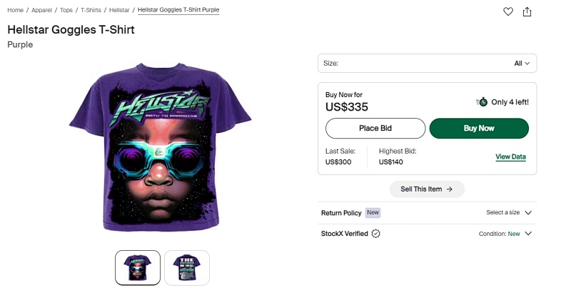 Hellstar Goggles T-Shirt 3
