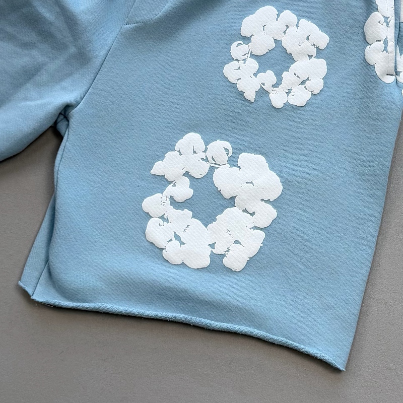 Denim Tears The Cotton Wreath Powder Sweatshorts 6