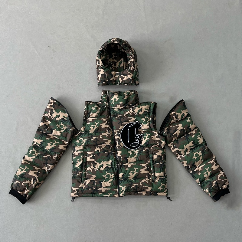 Corvidae Green Camo Puffer Jacket 8