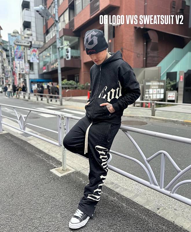 Heather Grey Og Logo Sweatsuit V2 Godspeed 2
